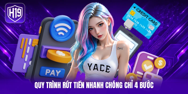 Quy trình rút tiền nhanh chóng chỉ 4 bước